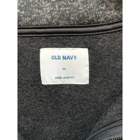 Old Navy Men's Quarter Zip Pullover Long Sleeve Knit Sweatshirt in Black Size XL - Picture 8 of 9